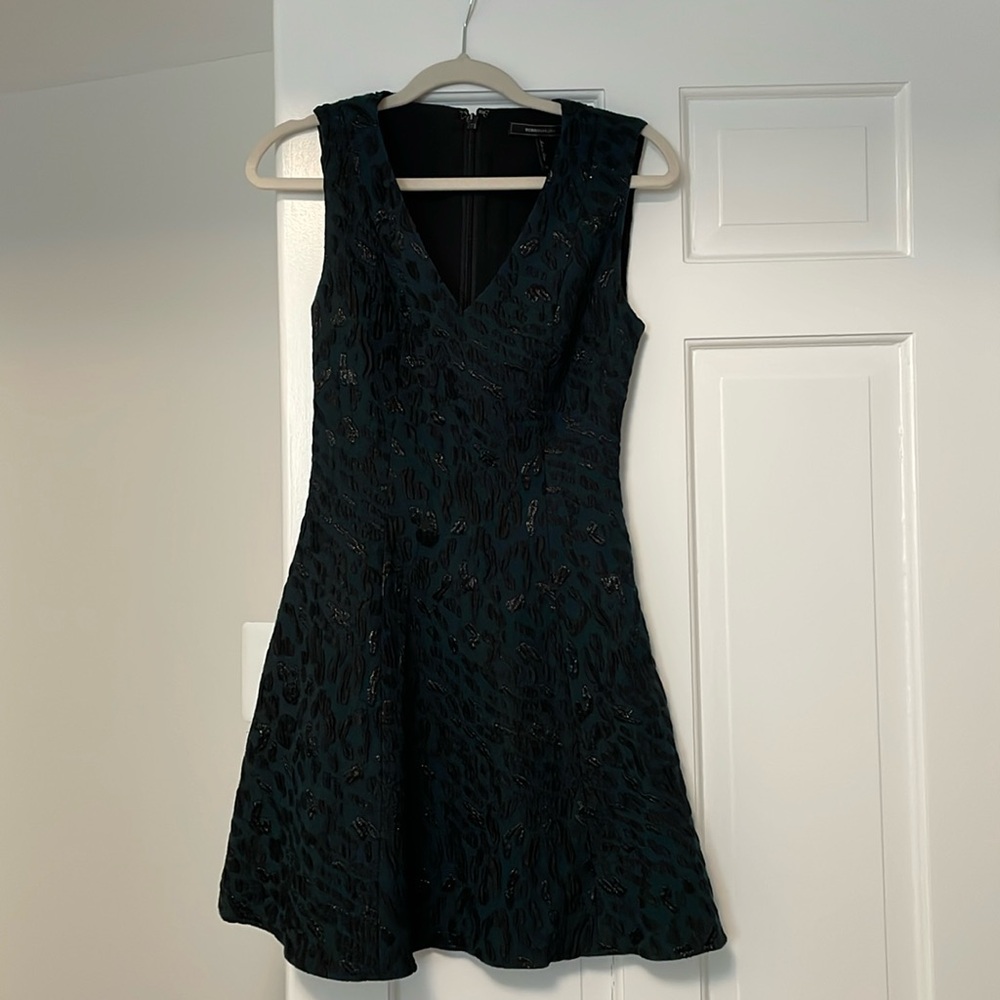 BCGG green leopard dress